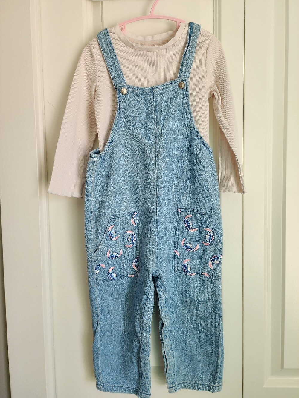 Disney Primark Lilo & Stitch Denim Overall Set
